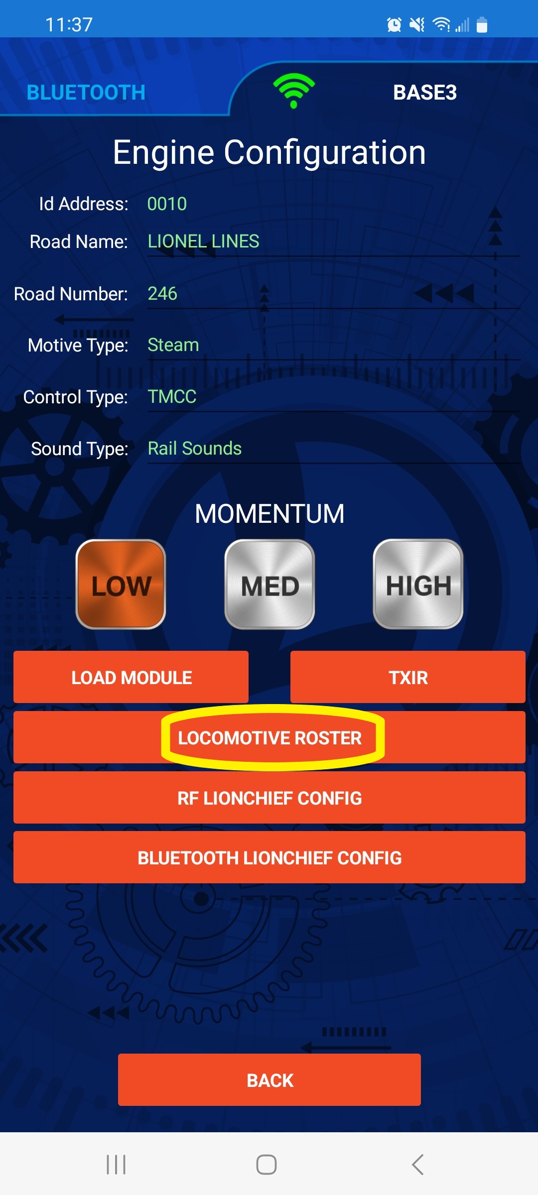 Engine Roster – Lionel Power & Control
