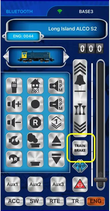 Cab3 Homescreen Train Brake Circled